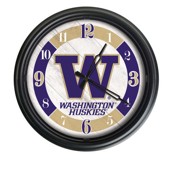 Washington Huskies Double Neon Logo | Holland Bar Stool Co. |  ODClk14BK-08WashUn