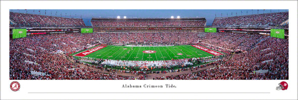 Alabama Crimson Tide Panorama Photo Print- Twilight| Blakeway | UAL10