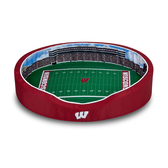 Wisconsin Badgers Stadium Pet Bed | Stadium Spot | FB-WIS-21