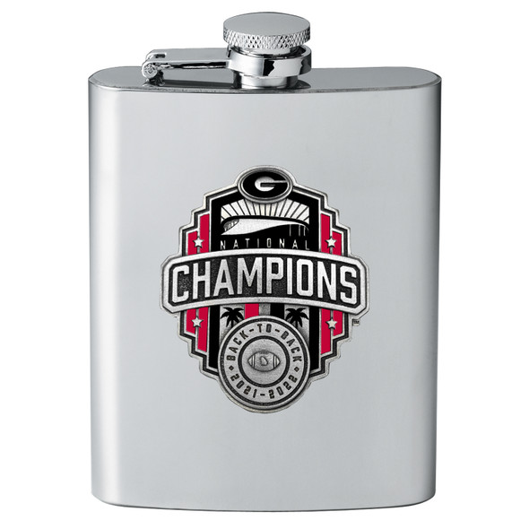 Georgia Bulldogs 2022 National Champions Flask | Heritage Pewter | FSK11428ER