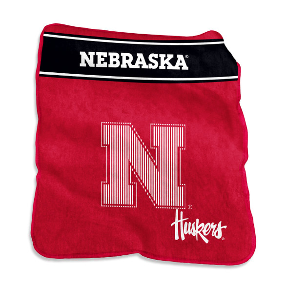 Nebraska Huskers Large Raschel Throw | Logo Brands | 182-26X