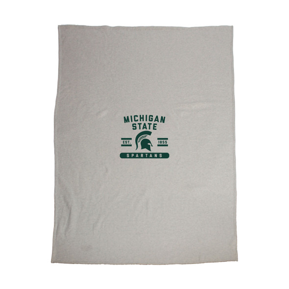 Michigan State Spartans Sublimated Sweatshirt Blanket | Logo Brands |172-74DS