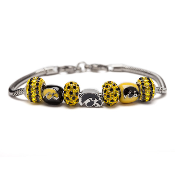 Iowa Hawkeyes Charm Bracelet | Stone Armory | IA-SK098