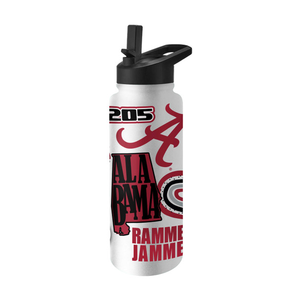 Alabama Crimson Tide Native Quencher Bottle | Logo Brands | 102-S34QB-63