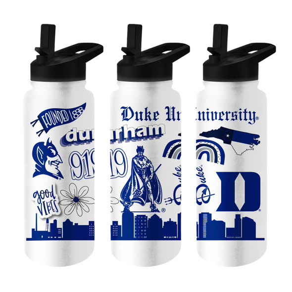Duke Blue Devils Native Quencher Bottle | Logo Brands | 130-S34QB-63