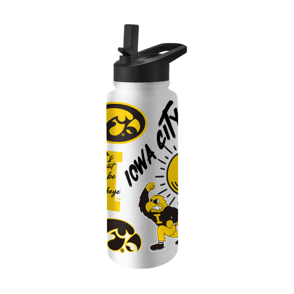 Iowa Hawkeyes Native Quencher Bottle | Logo Brands | 155-S34QB-63
