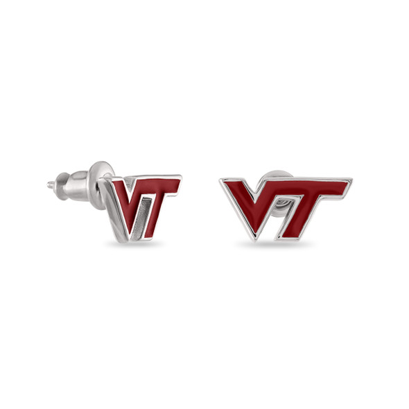 Virginia Tech Hokies Maroon Stud Earrings | Stone Armory | VAT302