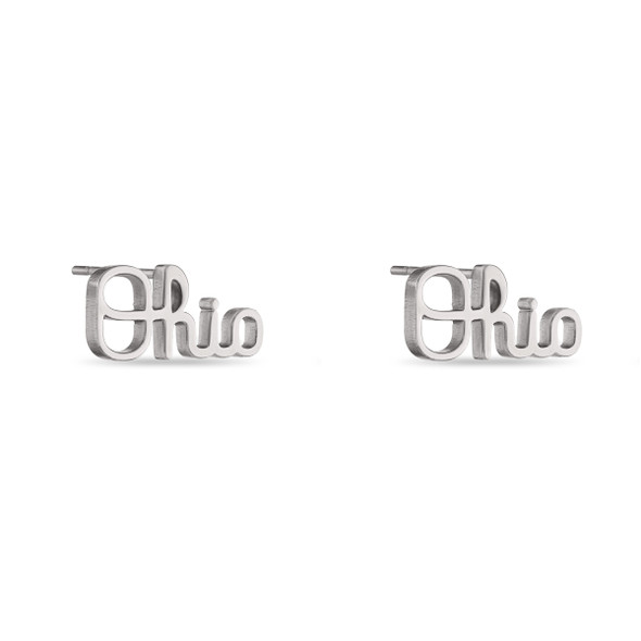 Ohio State Buckeyes Ohio Script Stud Earrings  | Stone Armory | OH-OSU304