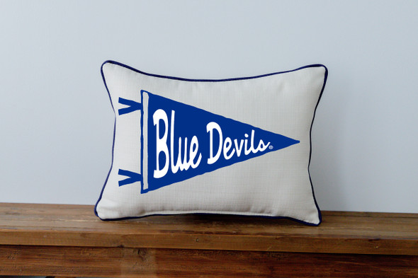 Duke Blue Devils Pennant Throw Pillow | Little Birdie | DU0007AP