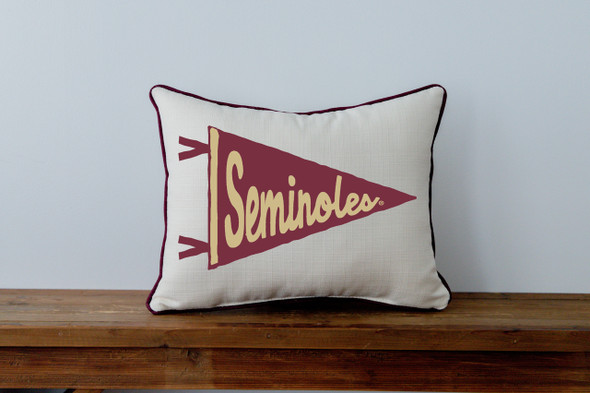 FSU Seminoles Pennant Throw Pillow | Little Birdie | FSU0010AP