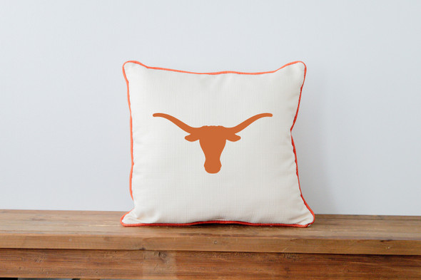 Texas Longhorns Mascot Throw Pillow | Little Birdie | UT0001AP