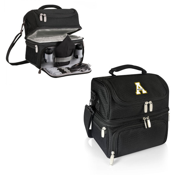 Appalachian State Mountaineers Pranzo Lunch Cooler Bag - Black| Picnic Time | 512-80-175-794-0 Appalachian State Mountaineers Pranzo Lunch Cooler Bag - Black| Picnic Time | 512-80-175-794-0