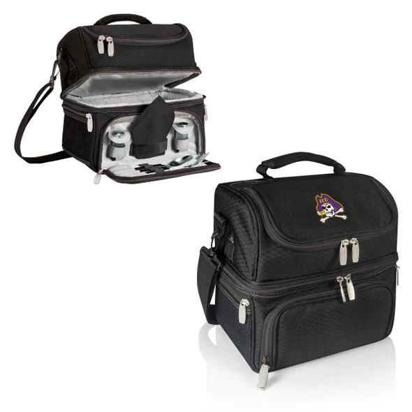 East Carolina Pirates Pranzo Lunch Cooler Bag - Black| Picnic Time | 512-80-175-874-0 East Carolina Pirates Pranzo Lunch Cooler Bag - Black| Picnic Time | 512-80-175-874-0