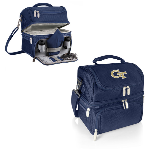Georgia Tech Yellow Jackets Pranzo Lunch Cooler Bag - Blue| Picnic Time | 512-80-138-194-0