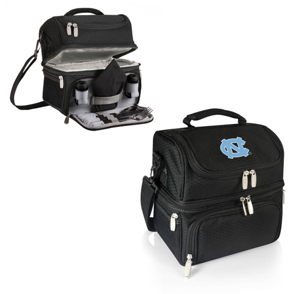 UNC Tar Heels Pranzo Lunch Cooler Bag - Black| Picnic Time | 512-80-175-414-0 UNC Tar Heels Pranzo Lunch Cooler Bag - Black| Picnic Time | 512-80-175-414-0