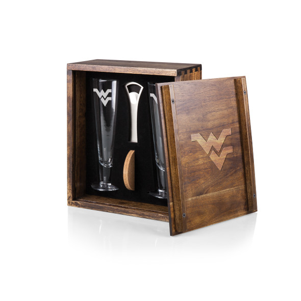 West Virginia Mountaineers Pilsner Beer Glass Gift Set | Picnic Time | 602-06-512-833-0 West Virginia Mountaineers Pilsner Beer Glass Gift Set | Picnic Time | 602-06-512-833-0
