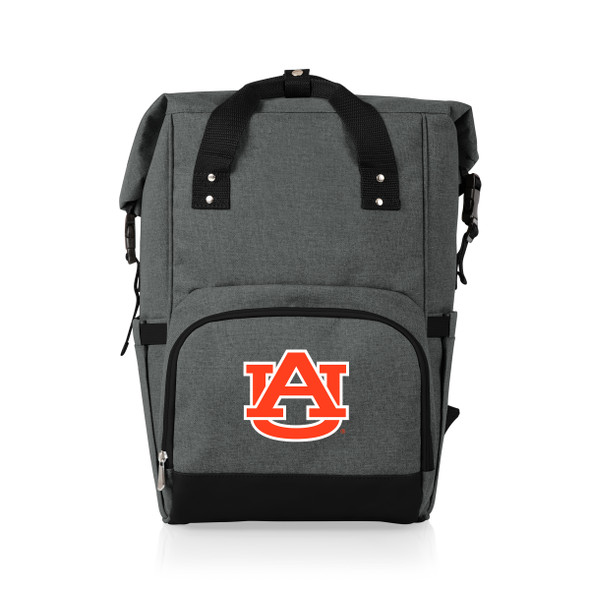 Auburn Tigers On The Go Roll-Top Cooler Backpack | Picnic Time | 616-00-105-046-0
