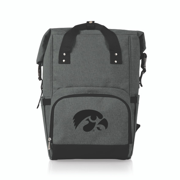 Iowa Hawkeyes On The Go Roll-Top Cooler Backpack | Picnic Time | 616-00-105-226-0