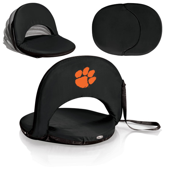Clemson Tigers Portable Reclining Seat | Picnic Time | 626-00-179-104-0