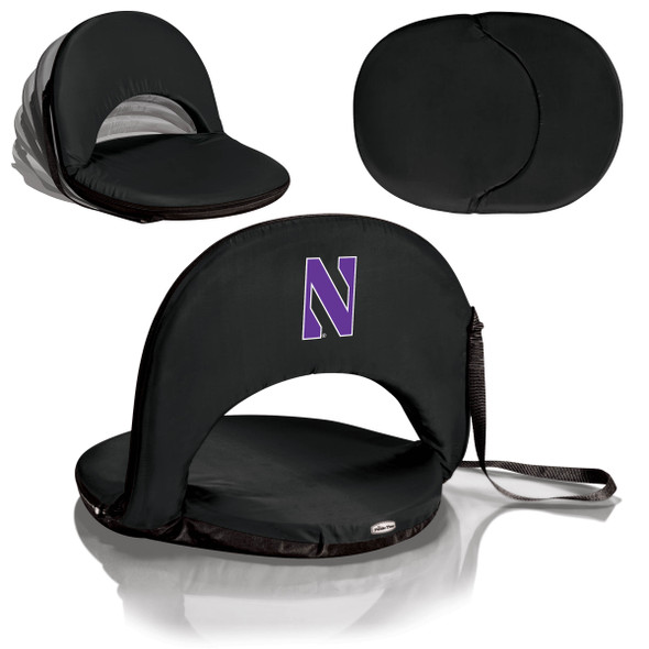 Northwestern Wildcats Portable Reclining Seat | Picnic Time | 626-00-179-434-0 Northwestern Wildcats Portable Reclining Seat | Picnic Time | 626-00-179-434-0