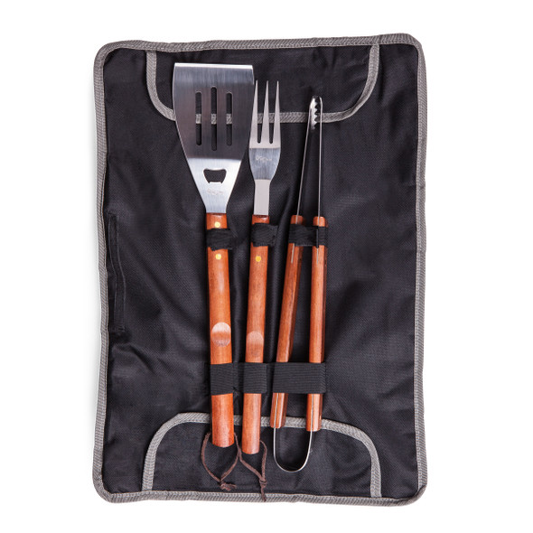 Clemson Tigers 3-Piece BBQ Tote & Grill Set | Picnic Time | 749-03-175-104-0