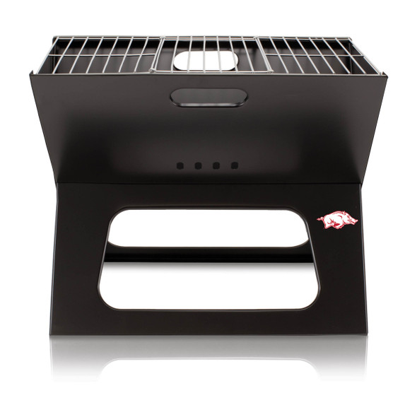 Arkansas Razorbacks Portable Charcoal BBQ Grill | Picnic Time | 775-00-175-034-0 Arkansas Razorbacks Portable Charcoal BBQ Grill | Picnic Time | 775-00-175-034-0