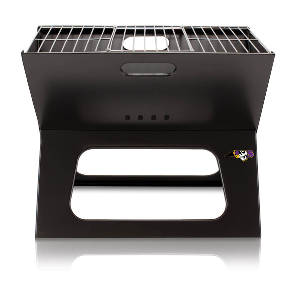 East Carolina Pirates Portable Charcoal BBQ Grill | Picnic Time | 775-00-175-871-0 East Carolina Pirates Portable Charcoal BBQ Grill | Picnic Time | 775-00-175-871-0