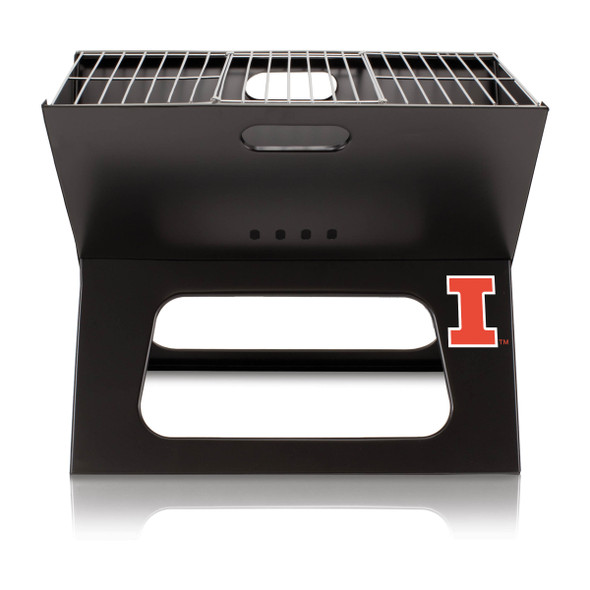 Illinois Fighting Illini Portable Charcoal BBQ Grill | Picnic Time | 775-00-175-214-0 Illinois Fighting Illini Portable Charcoal BBQ Grill | Picnic Time | 775-00-175-214-0