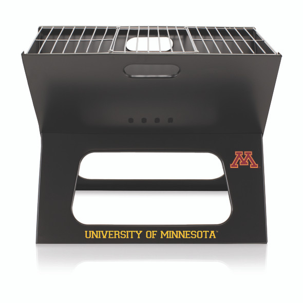 Minnesota Golden Gophers Portable Charcoal BBQ Grill | Picnic Time | 775-00-175-364-0