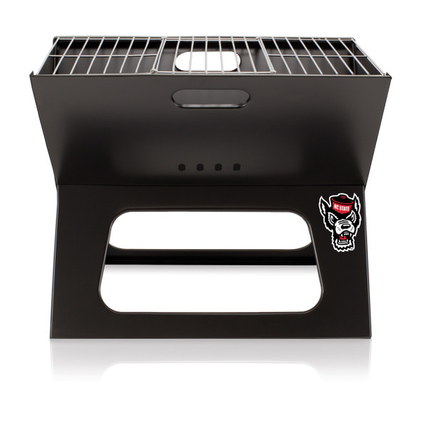 NC State Wolfpack Portable Charcoal BBQ Grill | Picnic Time | 775-00-175-424-0
