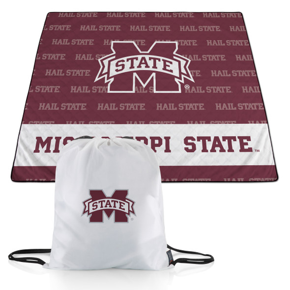 Mississippi State Bulldogs Impresa Outdoor Blanket | Picnic Time | 819-01-999-386-0