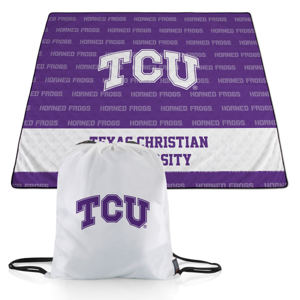 TCU Horned Frogs Impresa Outdoor Blanket | Picnic Time | 819-01-999-846-0