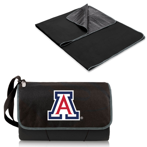 Arizona Wildcats Outdoor Picnic Blanket and Tote - Black | Picnic Time | 820-00-175-014-0