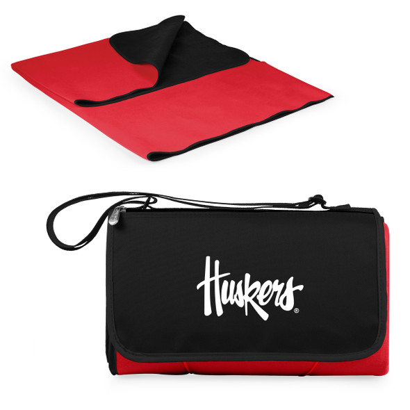 Nebraska Huskers Outdoor Picnic Blanket and Tote | Picnic Time | 820-00-100-404-0