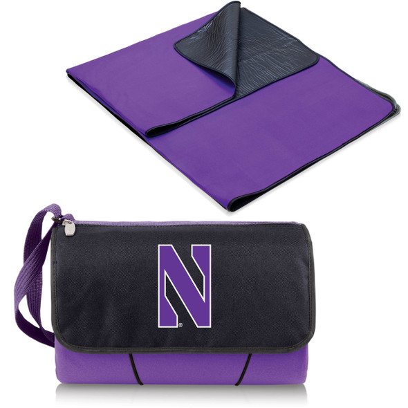 Northwestern Wildcats Outdoor Picnic Blanket and Tote | Picnic Time | 820-00-101-434-0 Northwestern Wildcats Outdoor Picnic Blanket and Tote | Picnic Time | 820-00-101-434-0