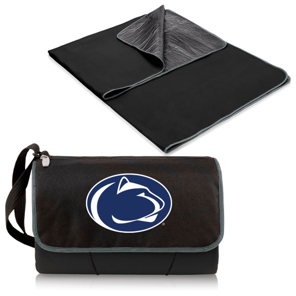 Penn State Nittany Lions Outdoor Picnic Blanket and Tote - Black | Picnic Time | 820-00-175-494-0 Penn State Nittany Lions Outdoor Picnic Blanket and Tote - Black | Picnic Time | 820-00-175-494-0