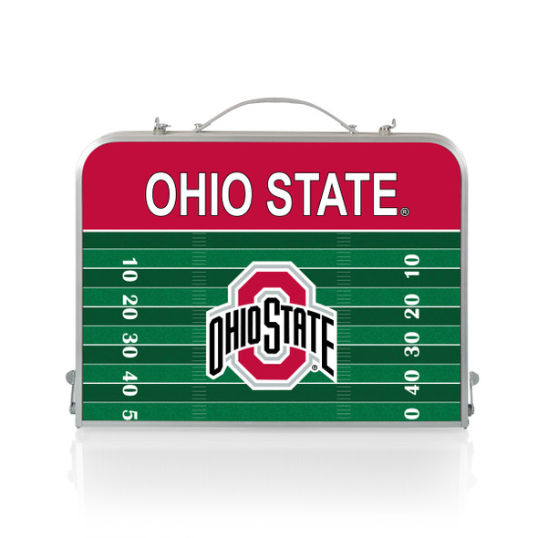 Ohio State Buckeyes Mini Portable Folding Table | Picnic Time | 843-00-141-444-0
