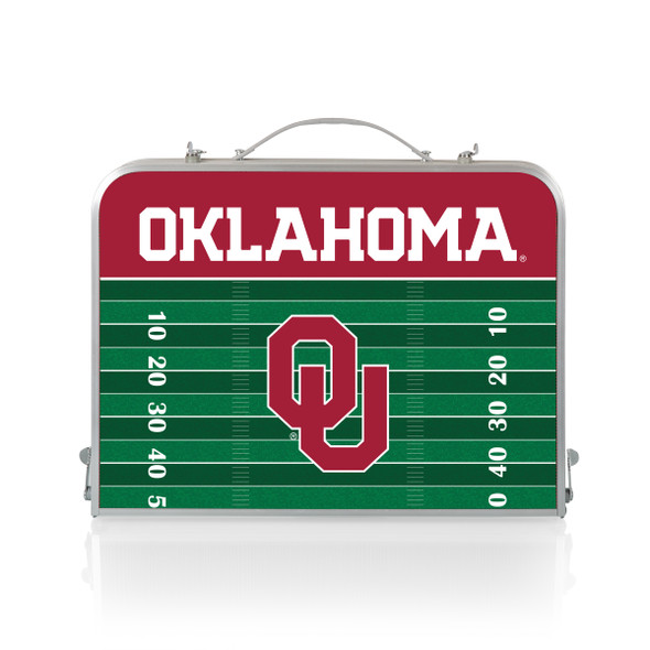 Oklahoma Sooners Mini Portable Folding Table | Picnic Time | 843-00-141-454-0