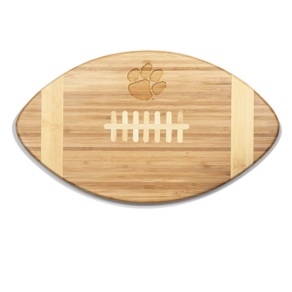 Clemson Tigers Logo Football Cutting Board & Serving Tray | Picnic Time | 896-00-505-106-0