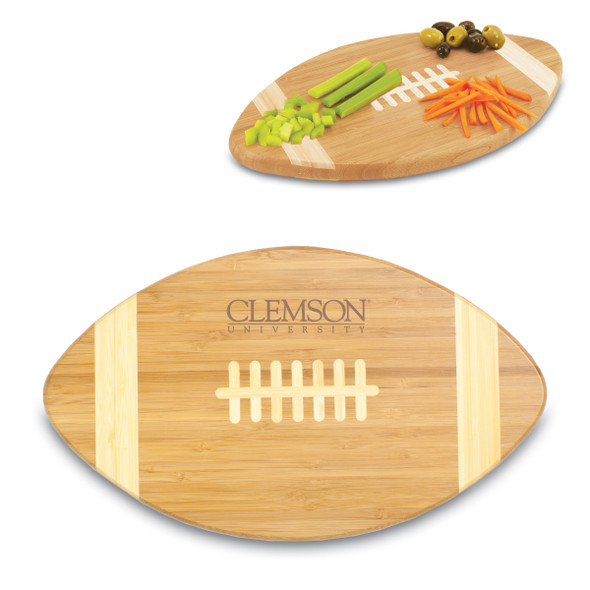 Clemson Tigers Touchdown Cutting Board & Serving Tray | Picnic Time | 896-00-505-103-0 Clemson Tigers Touchdown Cutting Board & Serving Tray | Picnic Time | 896-00-505-103-0