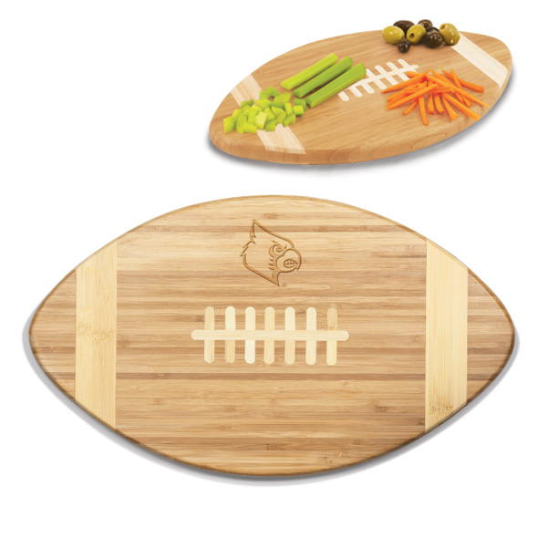 Louisville Cardinals Touchdown Cutting Board & Serving Tray | Picnic Time | 896-00-505-303-0