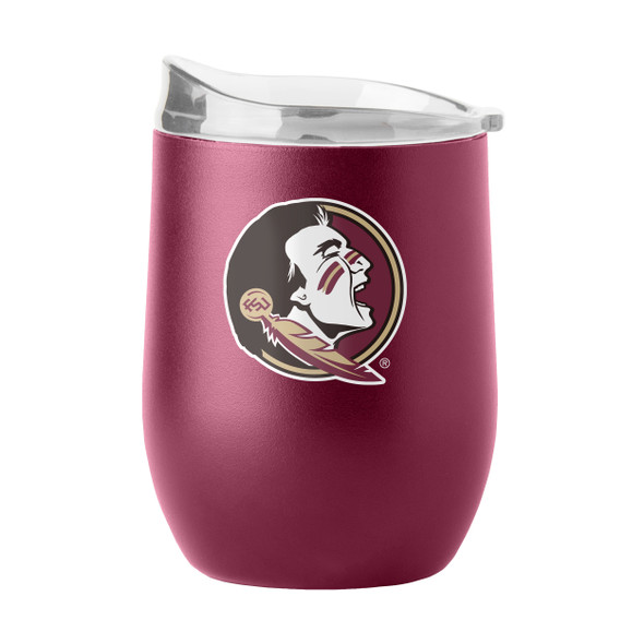 FSU Seminoles 16 oz. Flipside Powder Coat Curved Beverage Tumbler | Logo Brands | LGC136-S16PB-34
