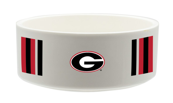 Georgia Bulldogs Ceramic Pet Bowl | Memory Company | COL-GA-2822-121-SB