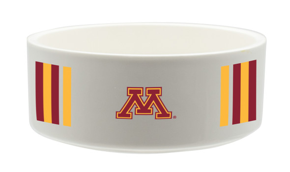 Minnesota Golden Gophers Ceramic Pet Bowl | Memory Company | COL-MIN-2822-121-SB Minnesota Golden Gophers Ceramic Pet Bowl | Memory Company | COL-MIN-2822-121-SB