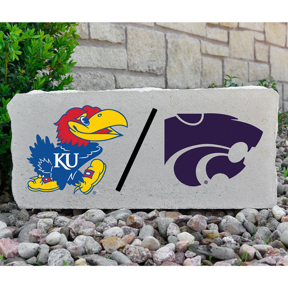 Kansas Jayhawks Decorative Stone House Divided - Large | Stoneworx | KU#28