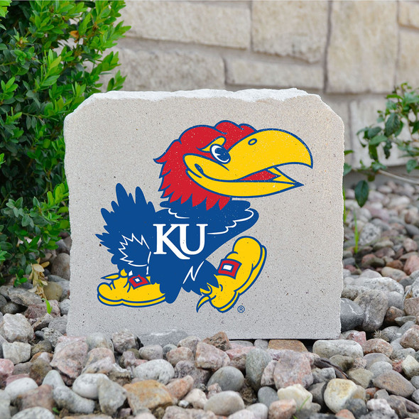 Kansas Jayhawks Decorative Stone - Mascot - 7 | Stoneworx | KU#34