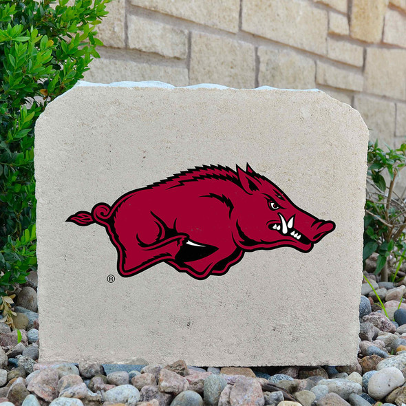 Arkansas Razorbacks Decorative Stone - Medium | Stoneworx | ARK#6 Arkansas Razorbacks Decorative Stone - Medium | Stoneworx | ARK#6