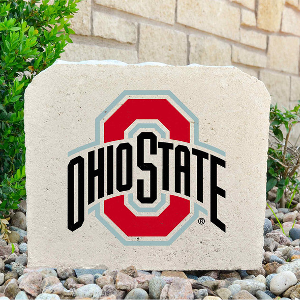 Ohio State Buckeyes Decorative Stone - Medium| Stoneworx | OhioS-005