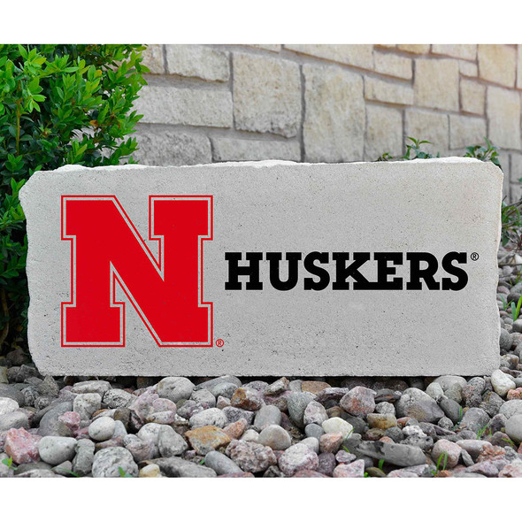 Nebraska Huskers Decorative Stone - Large | Stoneworx | NEB-18