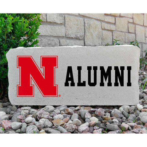 Nebraska Huskers Decorative Stone Alumni - Large | Stoneworx | NEB-19